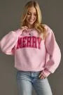 Pink Merry Crew Neck Sweatshirt