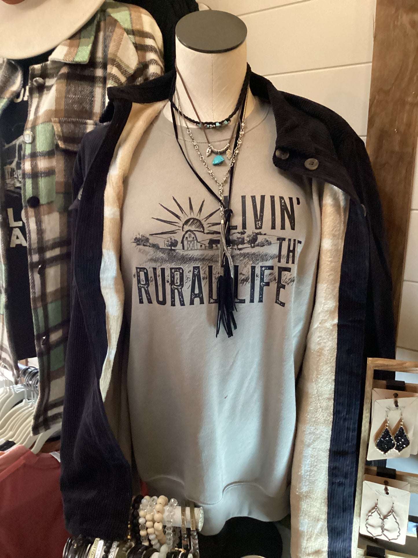 Livin the Rural Life Crewneck Sweatshirt