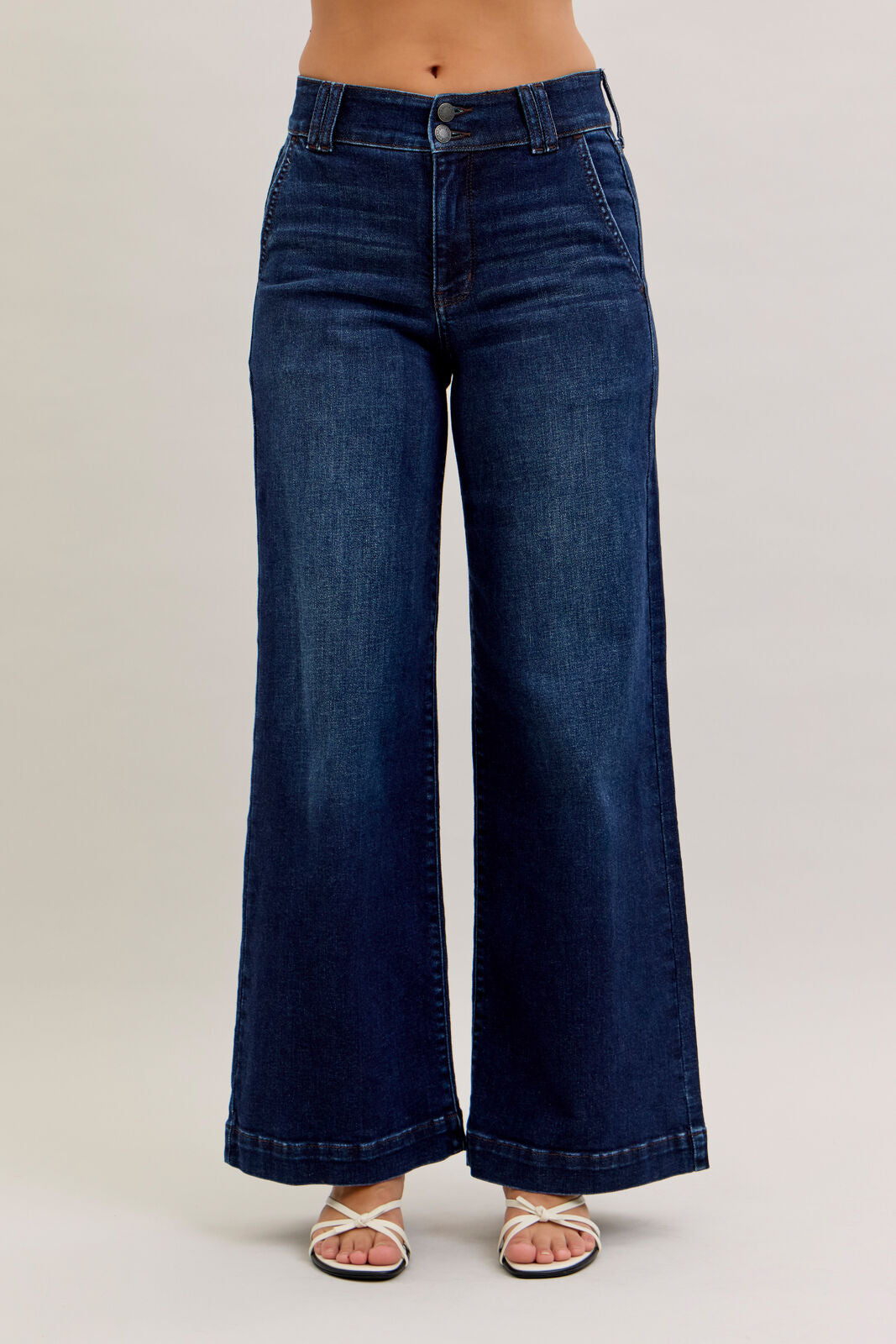 Judy Blue High Waist Wide Leg Trouser Jean