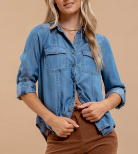 Chambray Button Down Shirt