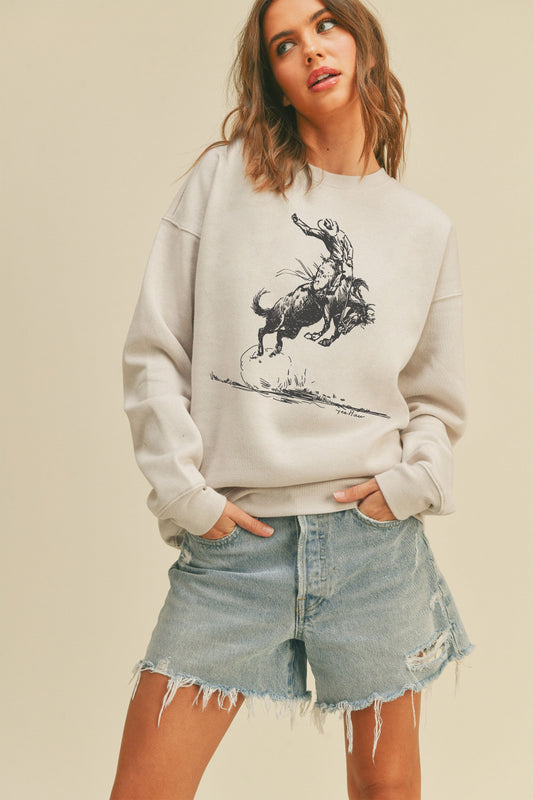 Yee Haw Cowboy Graphic Sweatshirt