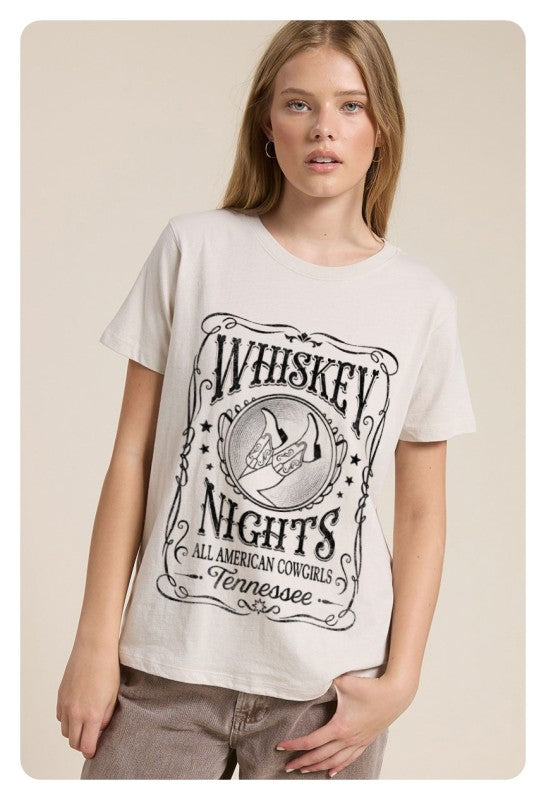 Whiskey Nights Graphic Tee