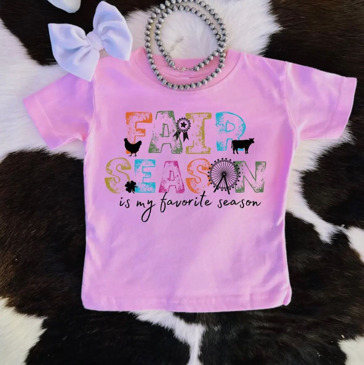 Youth Pink Fair Season Graphic Tee