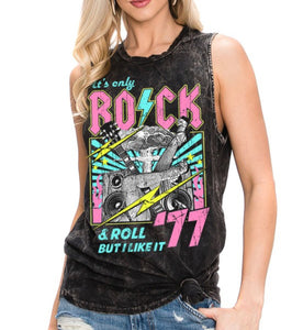 Only Rock & Roll, But I like It Graphic Tank