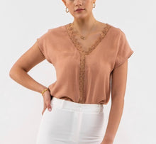 Load image into Gallery viewer, Lace Sienna V Neck Top