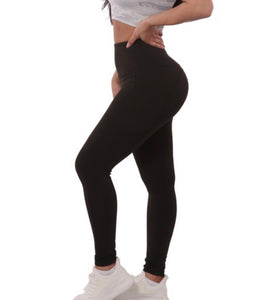 Tummy Control Black Leggings W/Pockets – Chic And Sage Boutique