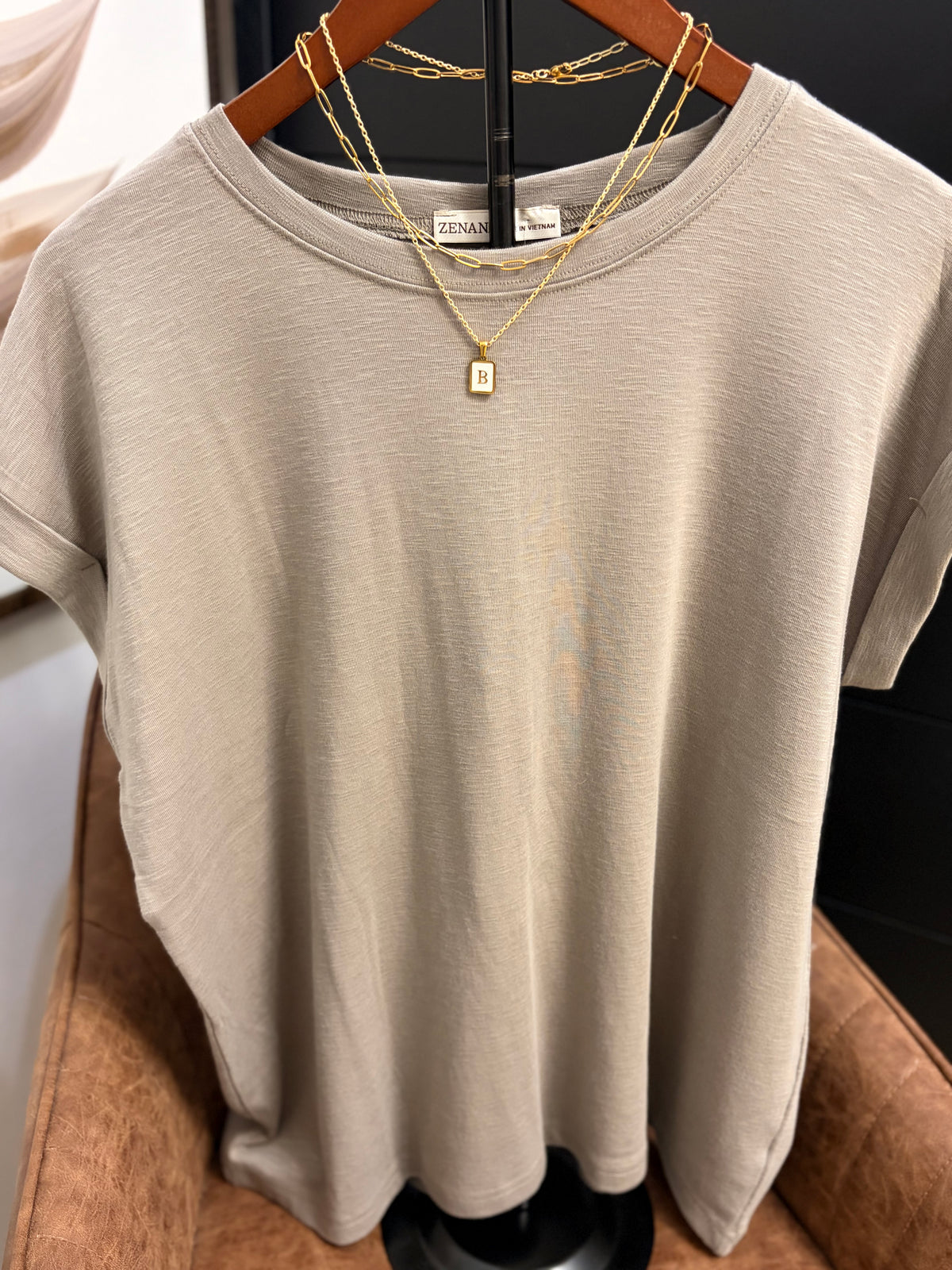 Mushroom Rolled Sleeve T-Shirt