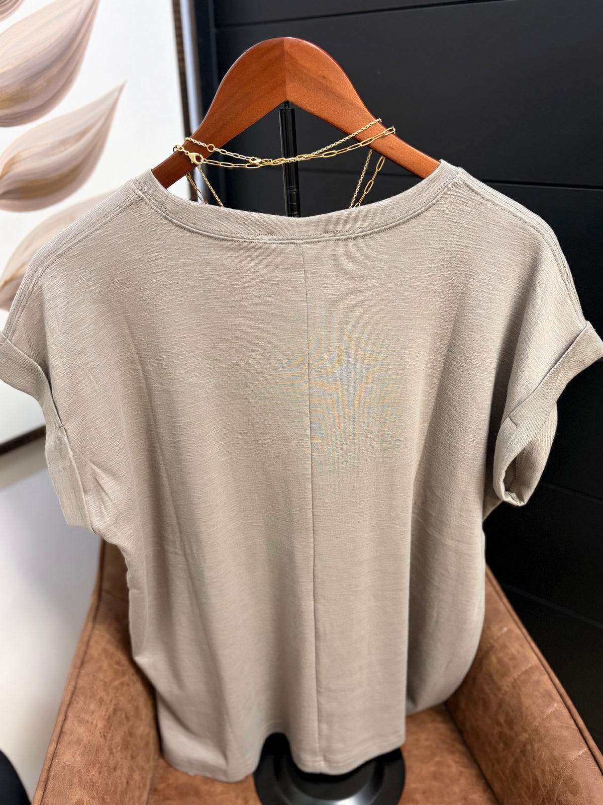 Mushroom Rolled Sleeve T-Shirt