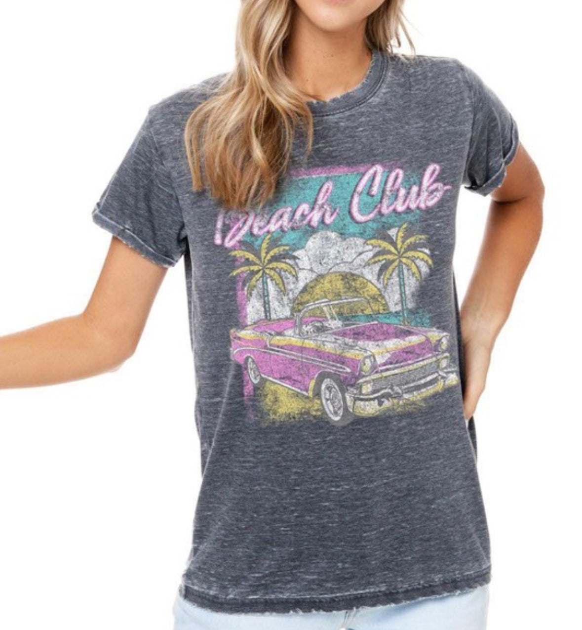 Beach Club Vintage Burnout Tee