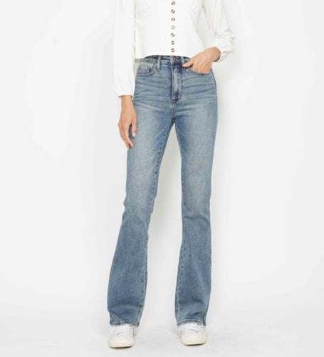 Judy Blue High Waist Tummy Control Bootcut w/Stitch Pocket Detail