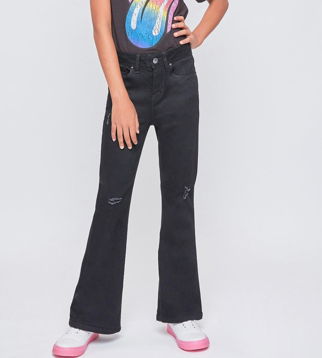 Youth Black High Rise Flare