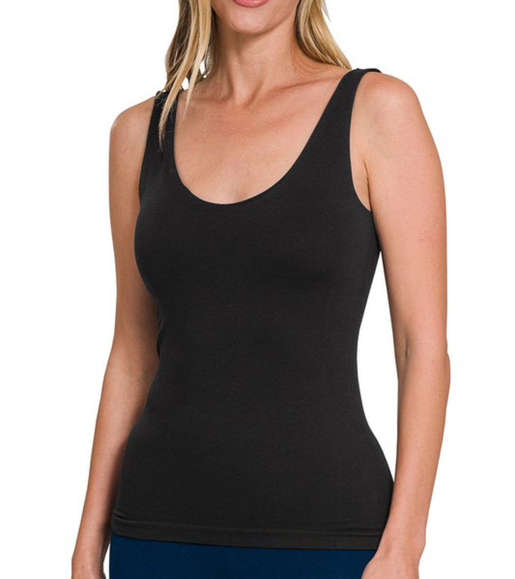 Black Seamless Tank