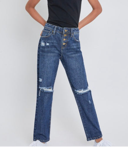 Youth Button Up Straight Leg Jean