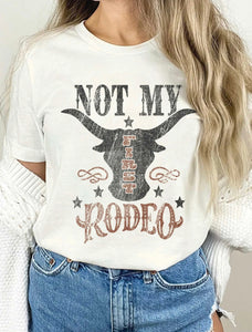 Not My First Rodeo Graphic Oat Tee