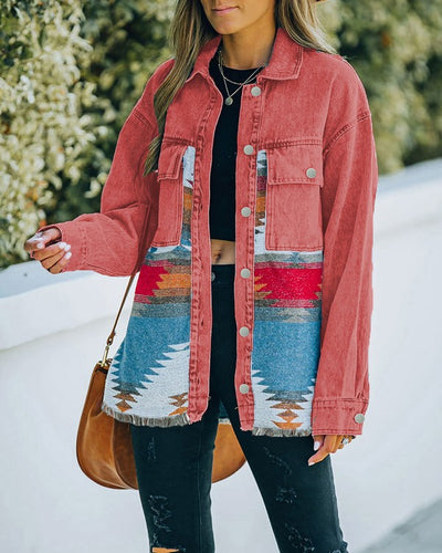 Aztec Scarlett Denim Shacket