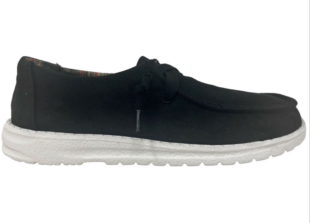 Gypsy Jazz Black Faux Suede Candice Sneaker