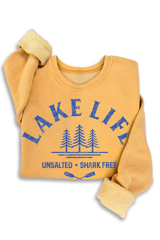 Mustard Lake Life Unsalted, Shark Free Mineral Sweatshirt