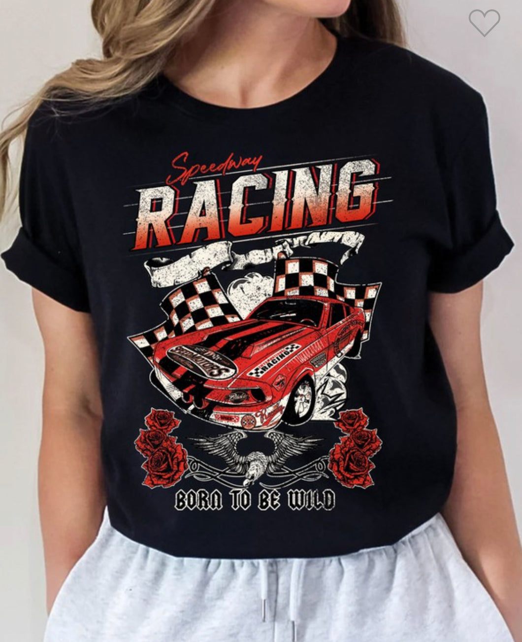 Black Speedway Racing T-Shirt