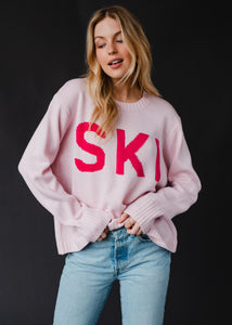 Pink Two Tone Ski Sweater