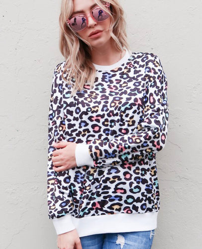 SALE! Multi Colored Animal Print Top