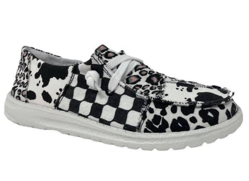 Black & White Groovy Shoe